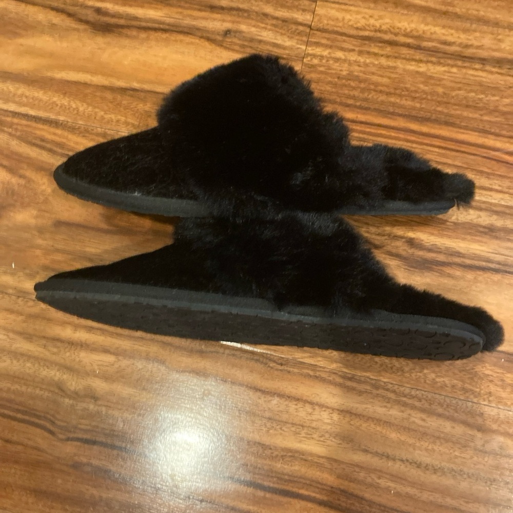 Coach Women's Zuri Slippers Black. Size 6B - Picture 11 of 12